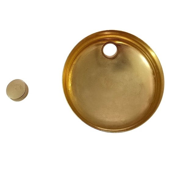 Vintage Mid Century Gold Recipe Glass Cocktail Shaker Martini Manhattan Bronx - Picture 9 of 12